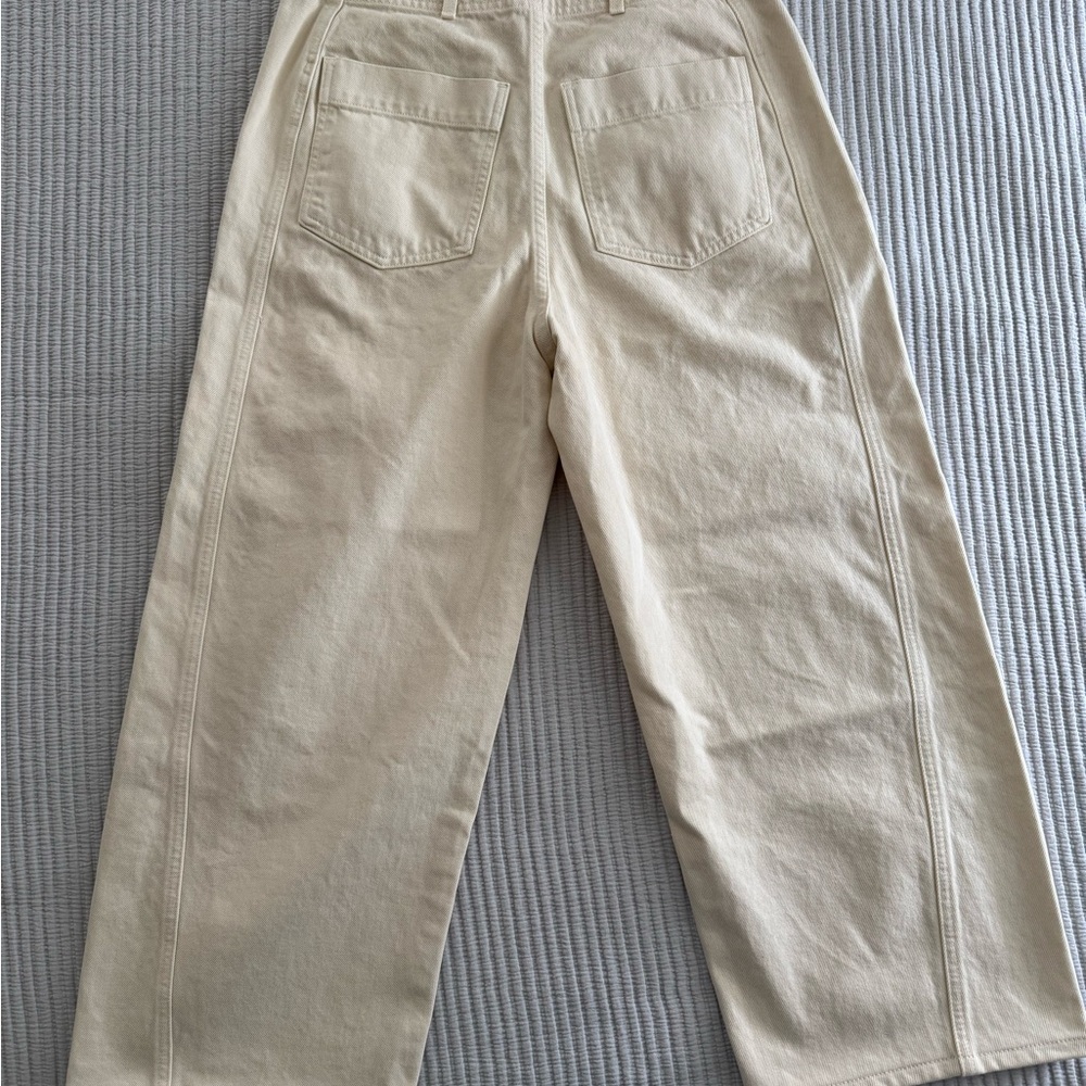 NWT Apiece Apart Cropped Meridian Jean - Ecru - Size 29 - Picture 9 of 9
